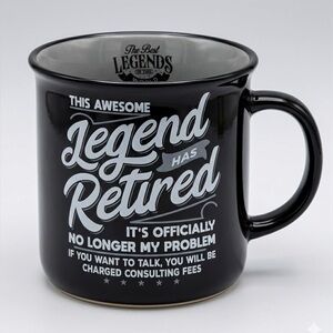 “This Awesome Legend Has Retired”Novelty Ceramic Mug 13 Oz Funny Retirement Gift